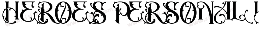 HEROES PERSONAL USE字体转换